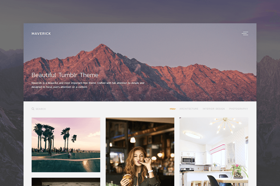 Maverick is a beautiful and most important a free theme.